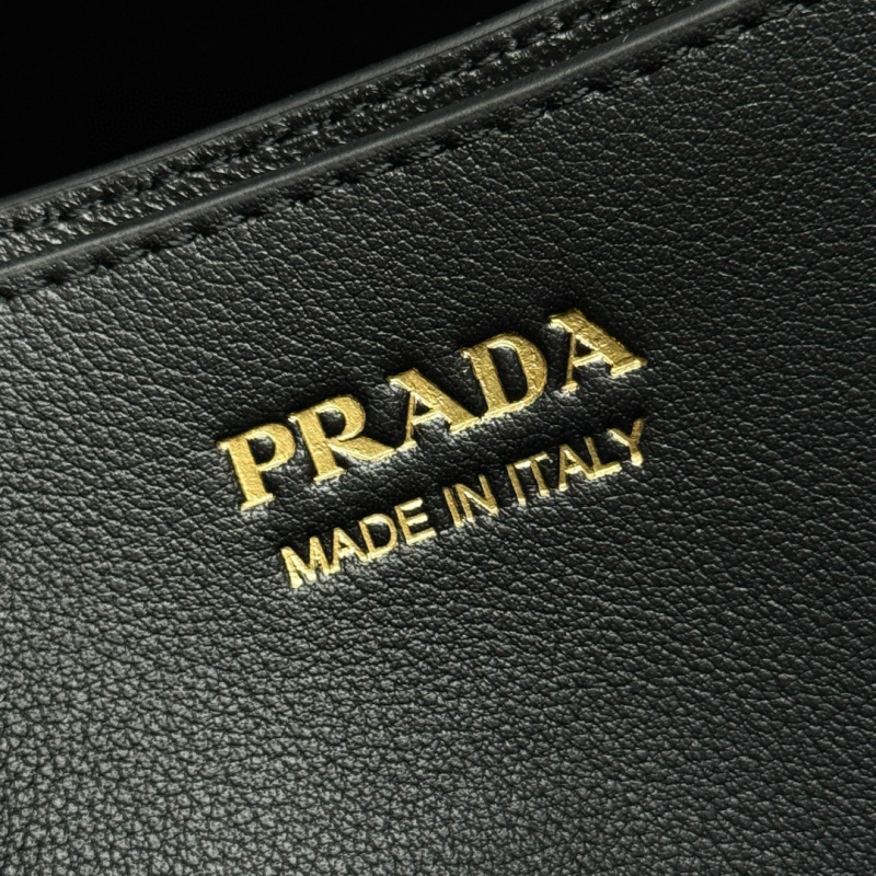 Prada Buckle small leather handbag with Crocodile belt