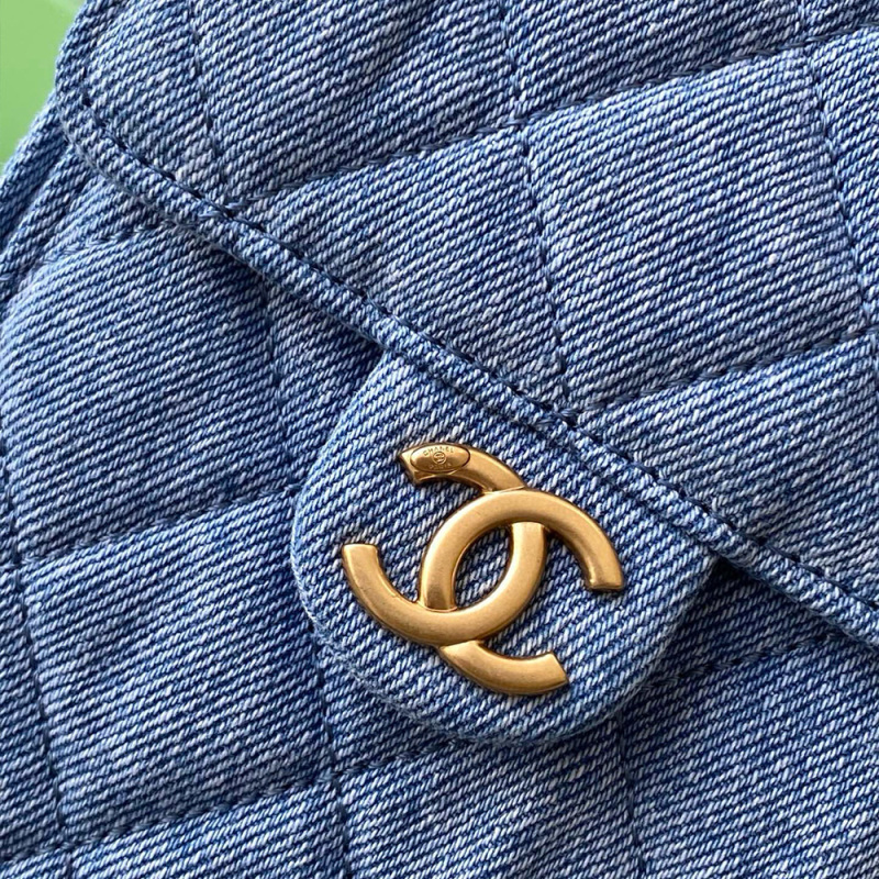 CHANEL Denim Hobo Bag