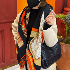 HERMES Velvet Scarf