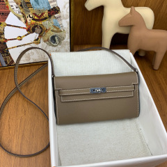 HERMES Kelly To Go Epsom Crossbody Bag