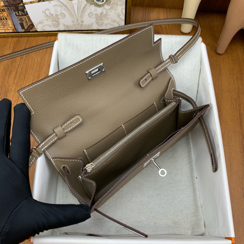 HERMES Kelly To Go Epsom Crossbody Bag
