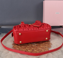 MIU MIU Arcadie Matelassé Nappa Leather Bag