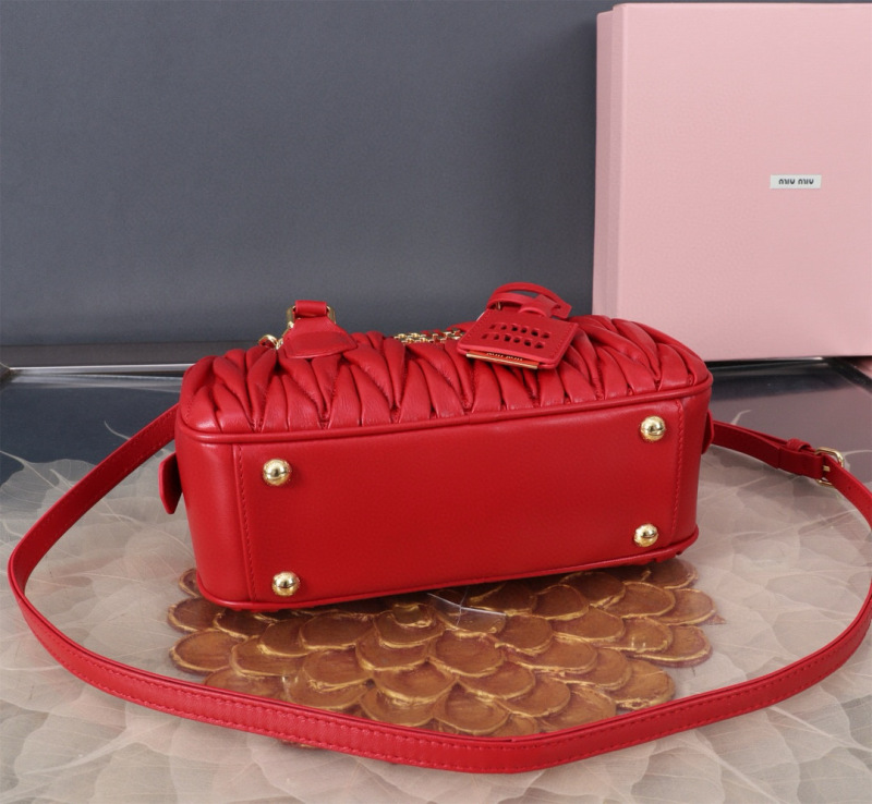 MIU MIU Arcadie Matelassé Nappa Leather Bag