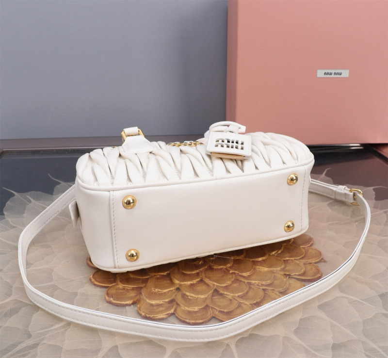 MIU MIU Arcadie Matelassé Nappa Leather Bag
