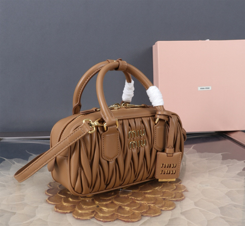 MIU MIU Arcadie Matelassé Nappa Leather Bag