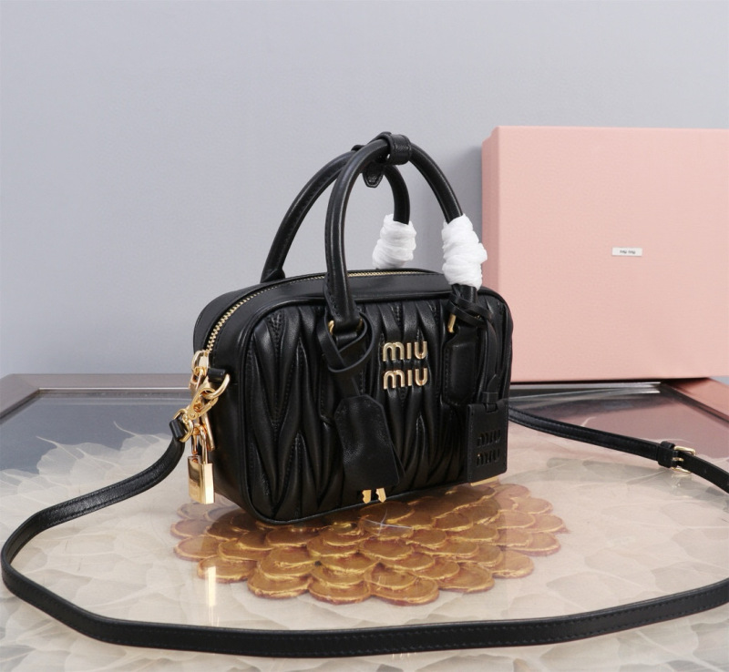 MIU MIU Arcadie Matelassé  Nappa Leather Bag