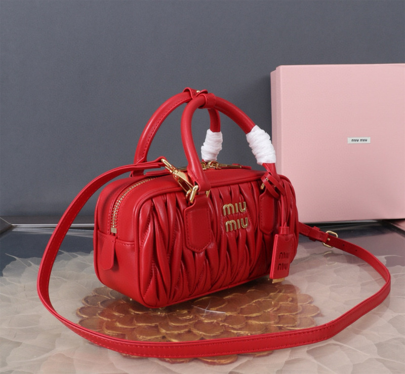 MIU MIU Arcadie Matelassé Nappa Leather Bag