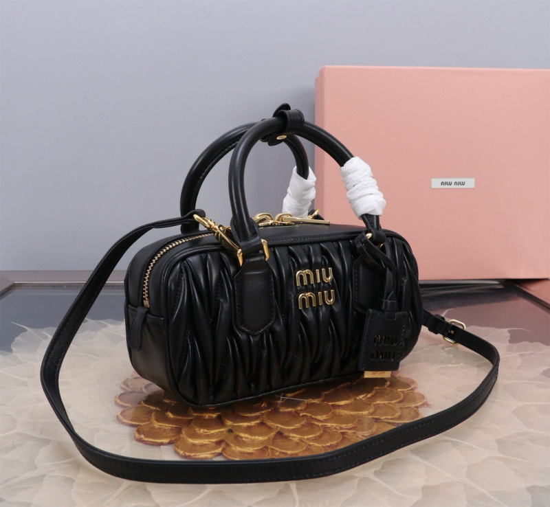 MIU MIU Arcadie Matelassé Nappa Leather Bag