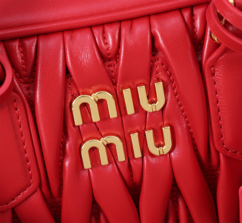 MIU MIU Arcadie Matelassé  Nappa Leather Bag
