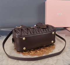 MIU MIU Arcadie Matelassé Nappa Leather Bag