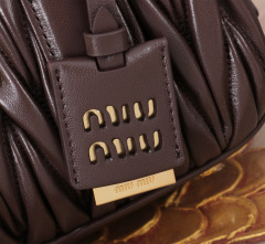 MIU MIU Arcadie Matelassé Nappa Leather Bag