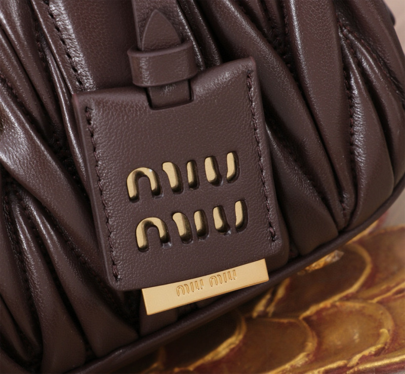 MIU MIU Arcadie Matelassé Nappa Leather Bag