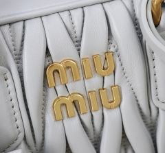 MIU MIU Arcadie Matelassé  Nappa Leather Bag
