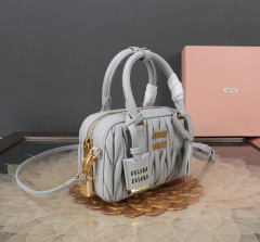 MIU MIU Arcadie Matelassé  Nappa Leather Bag