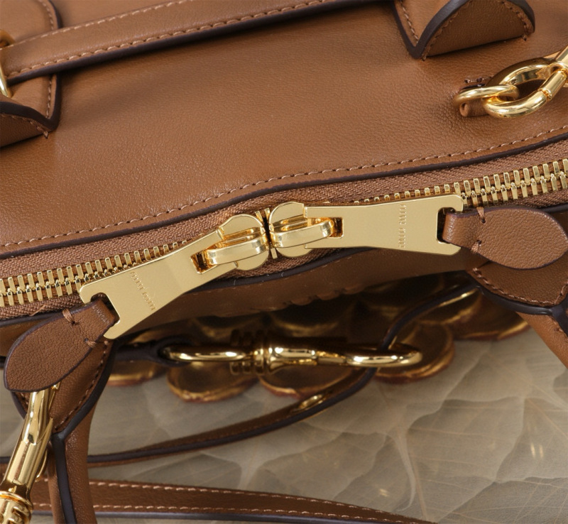 MIU MIU Aventure Nappa Leather Top-handle Bag