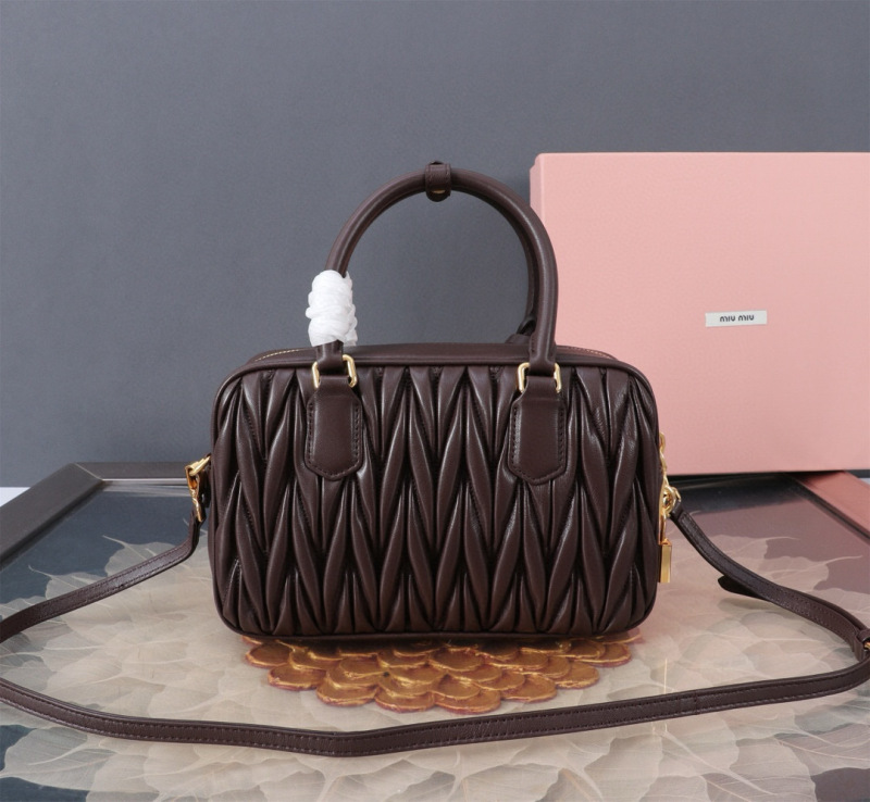 MIU MIU Arcadie Matelassé  Nappa Leather Bag