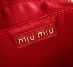 MIU MIU Arcadie Matelassé  Nappa Leather Bag