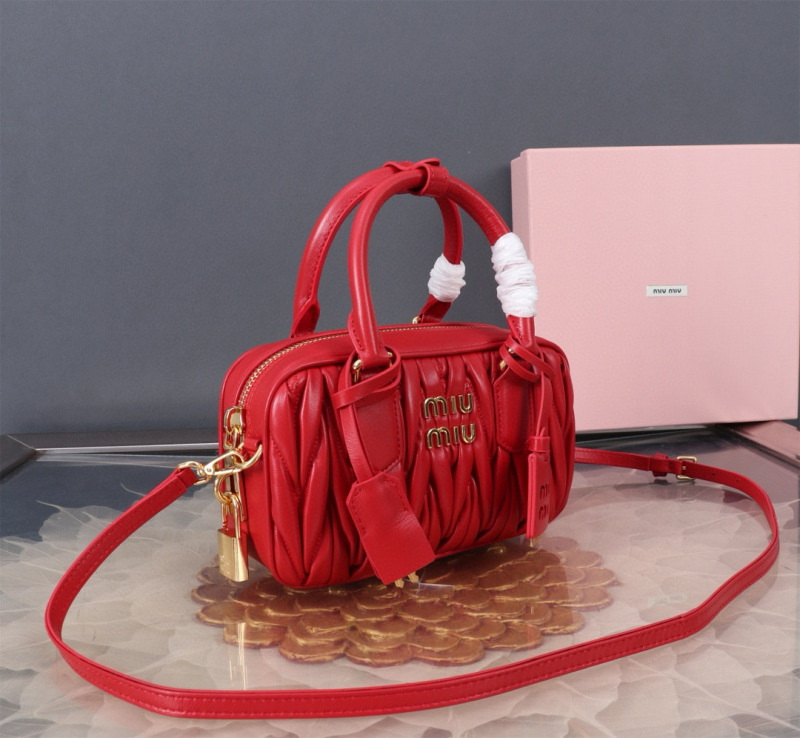 MIU MIU Arcadie Matelassé  Nappa Leather Bag