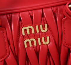 MIU MIU Arcadie Matelassé Nappa Leather Bag