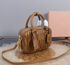 MIU MIU Arcadie Matelassé  Nappa Leather Bag