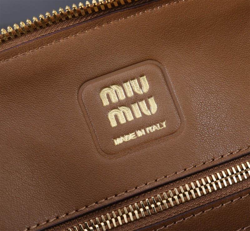 MIU MIU Aventure Nappa Leather Top-handle Bag