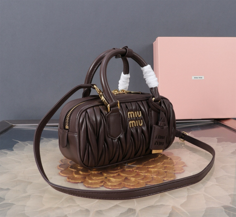 MIU MIU Arcadie Matelassé Nappa Leather Bag