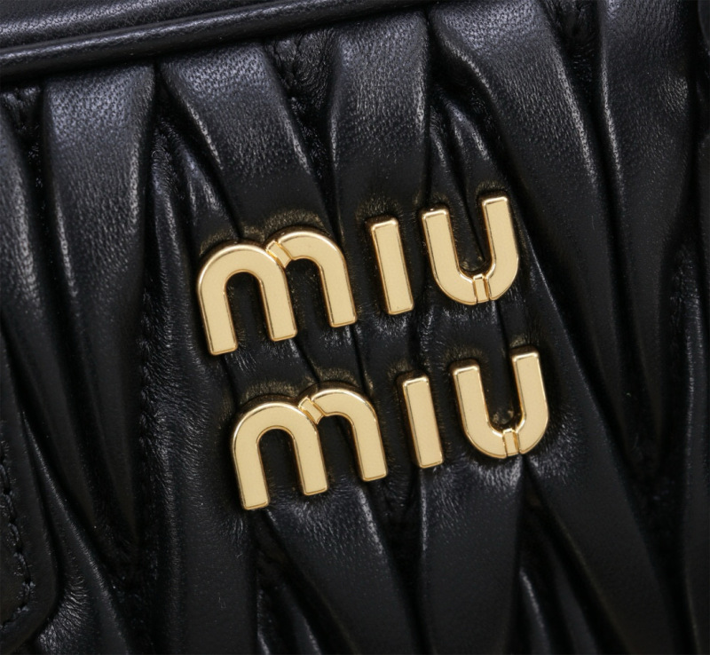 MIU MIU Arcadie Matelassé Nappa Leather Bag