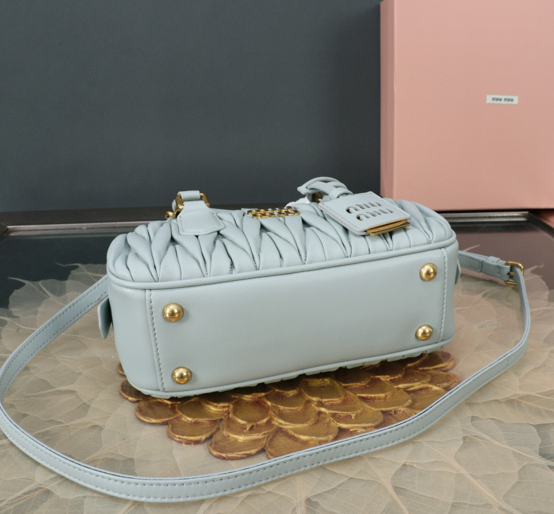 MIU MIU Arcadie Matelassé Nappa Leather Bag