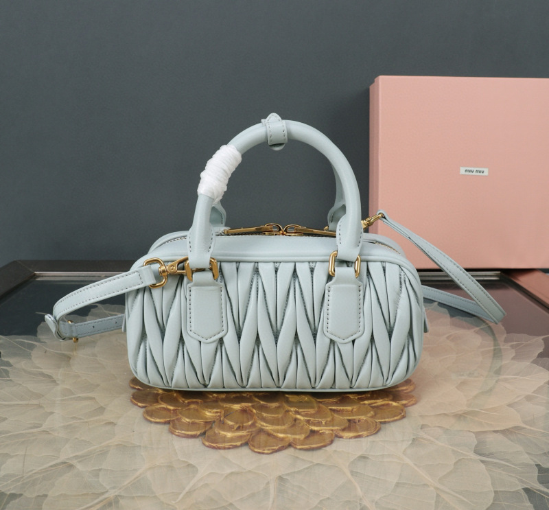 MIU MIU Arcadie Matelassé Nappa Leather Bag