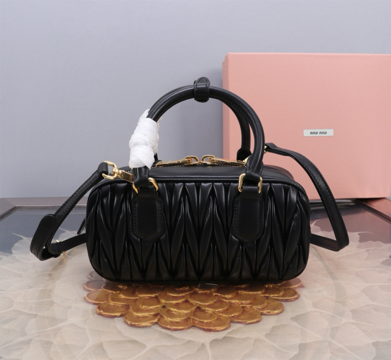 MIU MIU Arcadie Matelassé Nappa Leather Bag