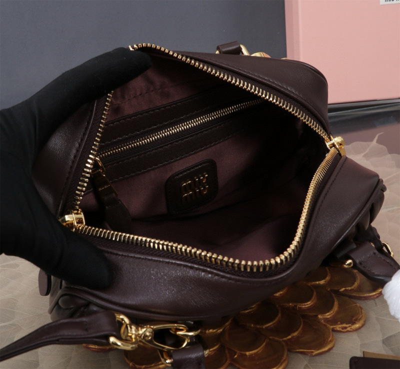 MIU MIU Arcadie Matelassé Nappa Leather Bag