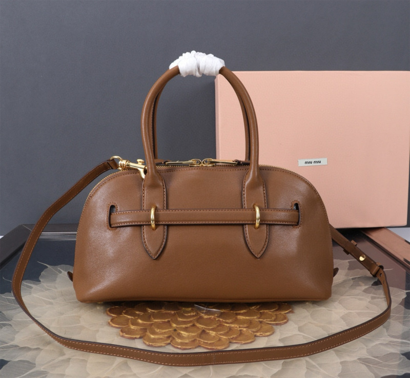MIU MIU Aventure Nappa Leather Top-handle Bag