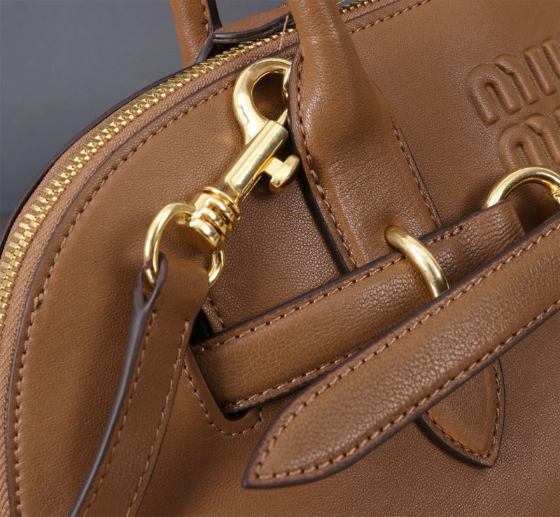 MIU MIU Aventure Nappa Leather Top-handle Bag