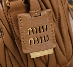 MIU MIU Arcadie Matelassé  Nappa Leather Bag