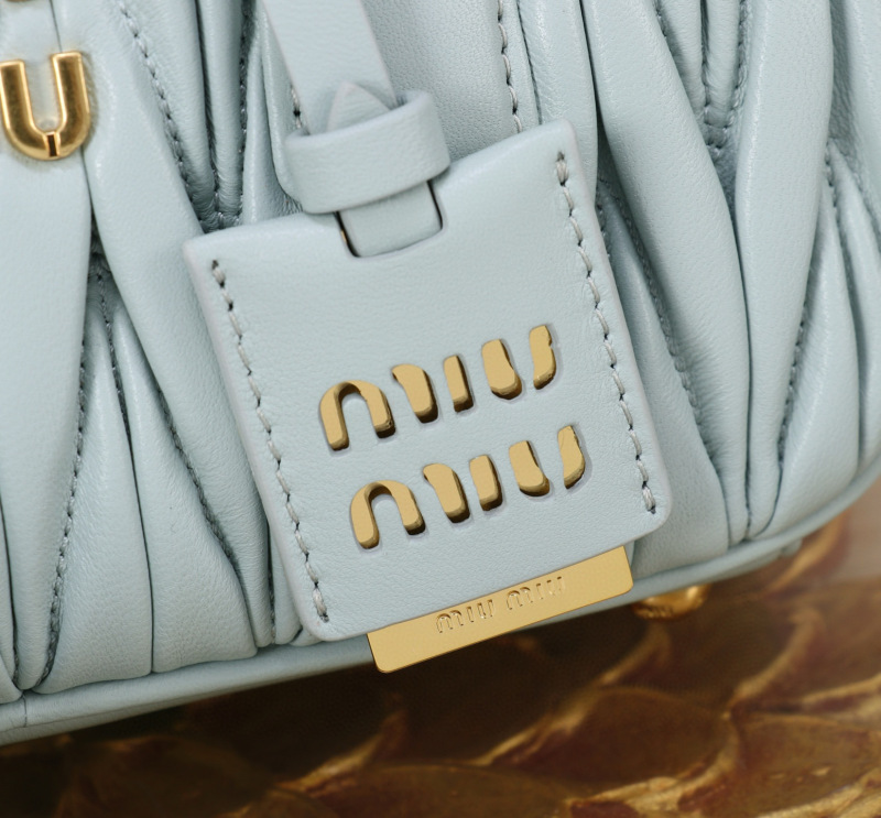 MIU MIU Arcadie Matelassé Nappa Leather Bag
