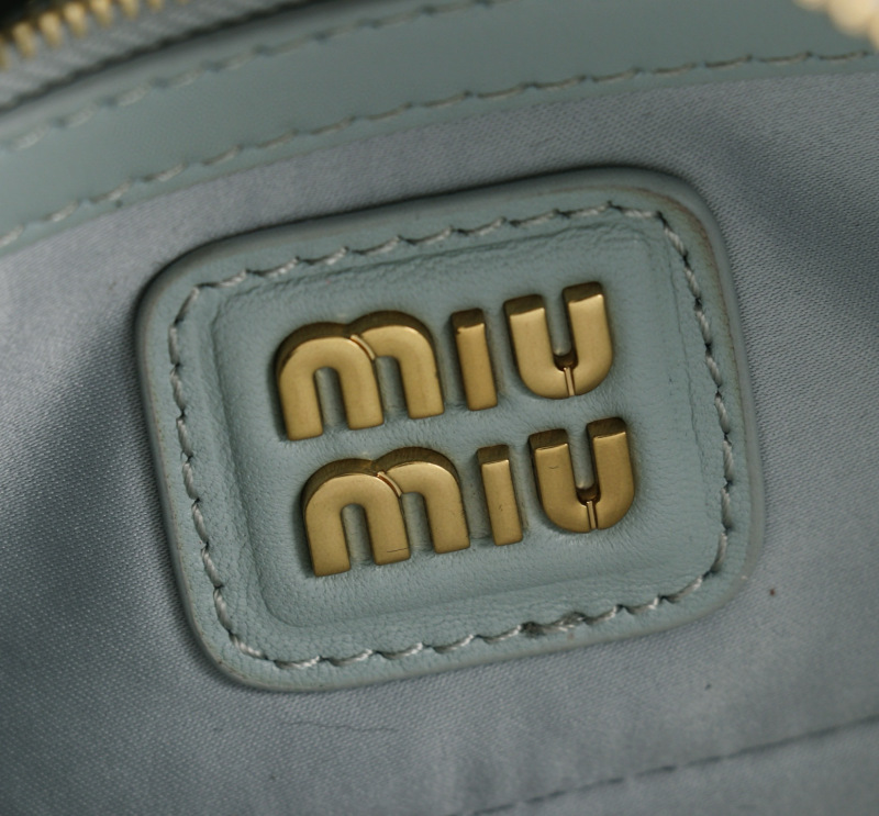 MIU MIU Arcadie Matelassé Nappa Leather Bag