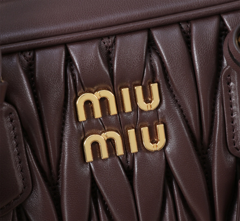MIU MIU Arcadie Matelassé  Nappa Leather Bag