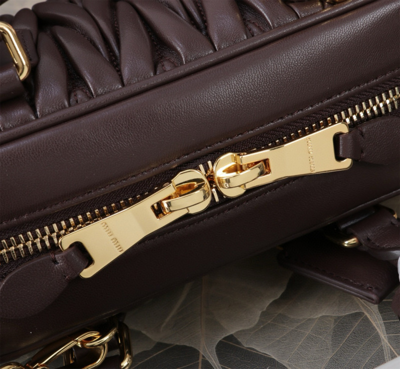 MIU MIU Arcadie Matelassé Nappa Leather Bag