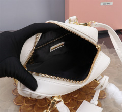 MIU MIU Arcadie Matelassé Nappa Leather Bag