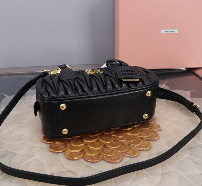 MIU MIU Arcadie Matelassé Nappa Leather Bag