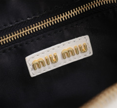 MIU MIU Arcadie Matelassé Nappa Leather Bag