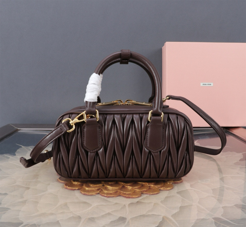 MIU MIU Arcadie Matelassé Nappa Leather Bag