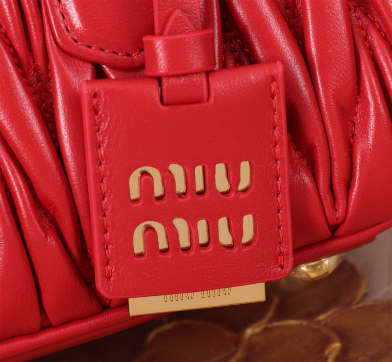 MIU MIU Arcadie Matelassé Nappa Leather Bag