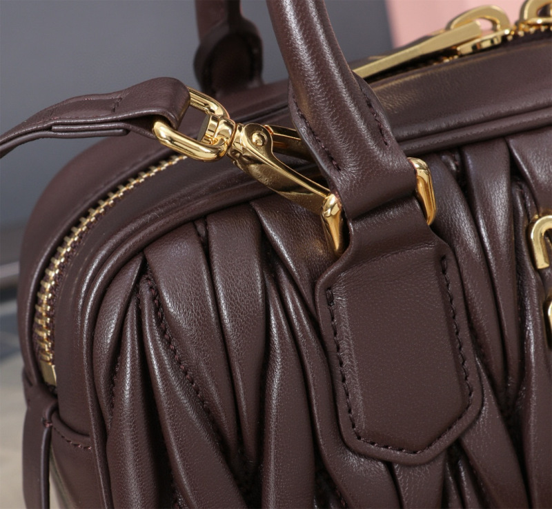 MIU MIU Arcadie Matelassé Nappa Leather Bag