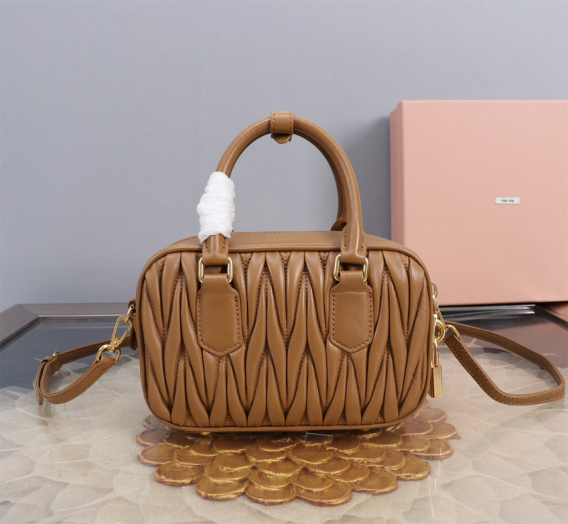 MIU MIU Arcadie Matelassé  Nappa Leather Bag