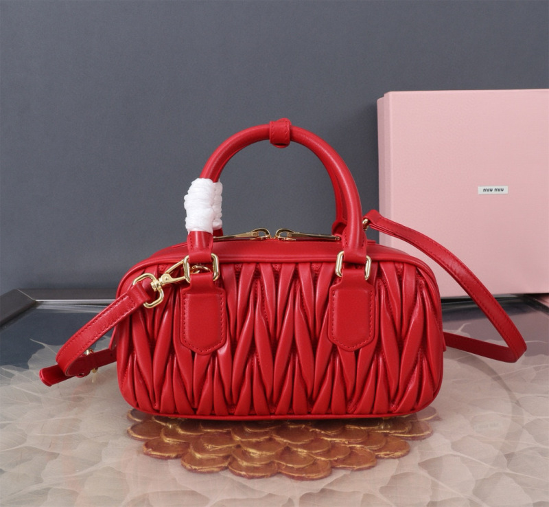 MIU MIU Arcadie Matelassé Nappa Leather Bag