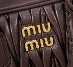 MIU MIU Arcadie Matelassé Nappa Leather Bag