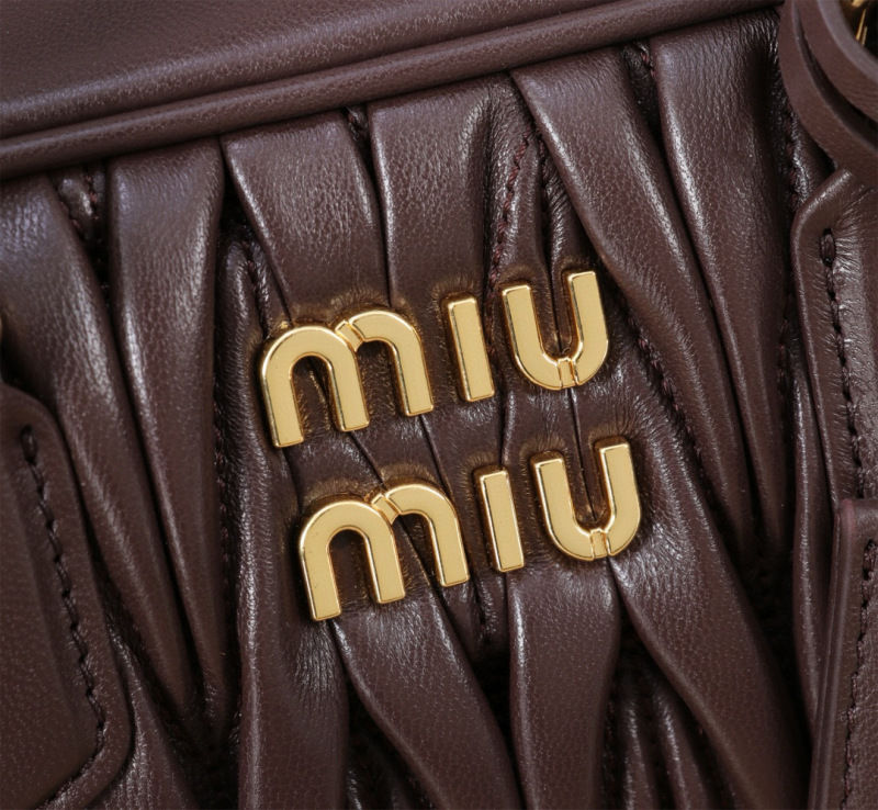 MIU MIU Arcadie Matelassé Nappa Leather Bag