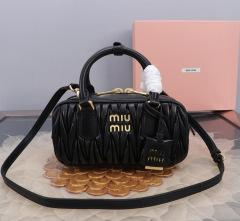 MIU MIU Arcadie Matelassé Nappa Leather Bag