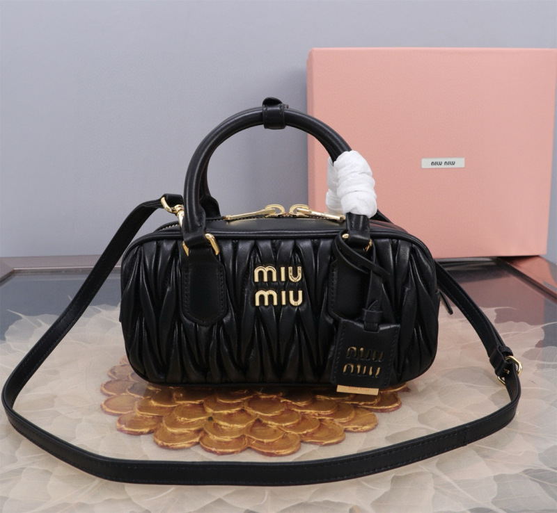 MIU MIU Arcadie Matelassé Nappa Leather Bag